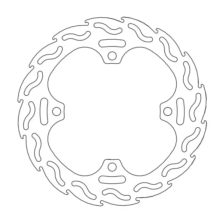 Moto-Master Flame Bromsskiva bak Honda C - Bromsskivor - D133844 - 1