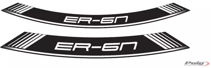 Puig Kit 8 Rim Strips Er6 C/White - Fälgdekaler - D186134 - 1