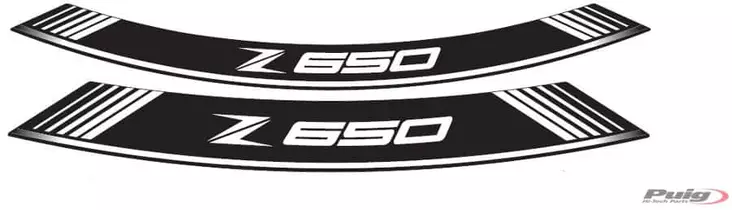 Puig Kit 8 Rim Strips Z650 C/White - Fälgdekaler - D186094 - 1