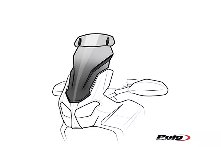 Puig Touring Screen W/Visor Honda Nc700X - Vindskydd - D437784 - 1