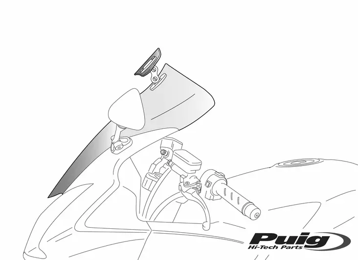 Puig Touring Shields W/Visor Kawasaki Er - Vindskydd - D182954 - 1