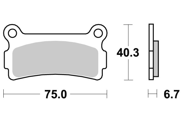 Sbs Bromsklossats Ceramic - Bromsbelägg - D113794 - 1