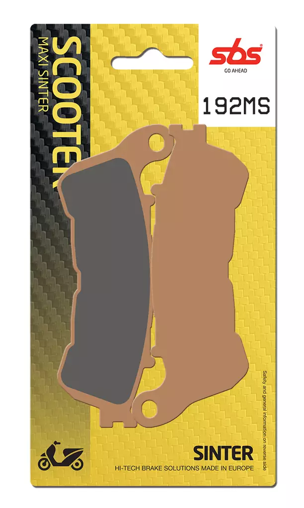 Sbs Bromsklossats Maxi Sinter - Bromsbelägg - D106644 - 0