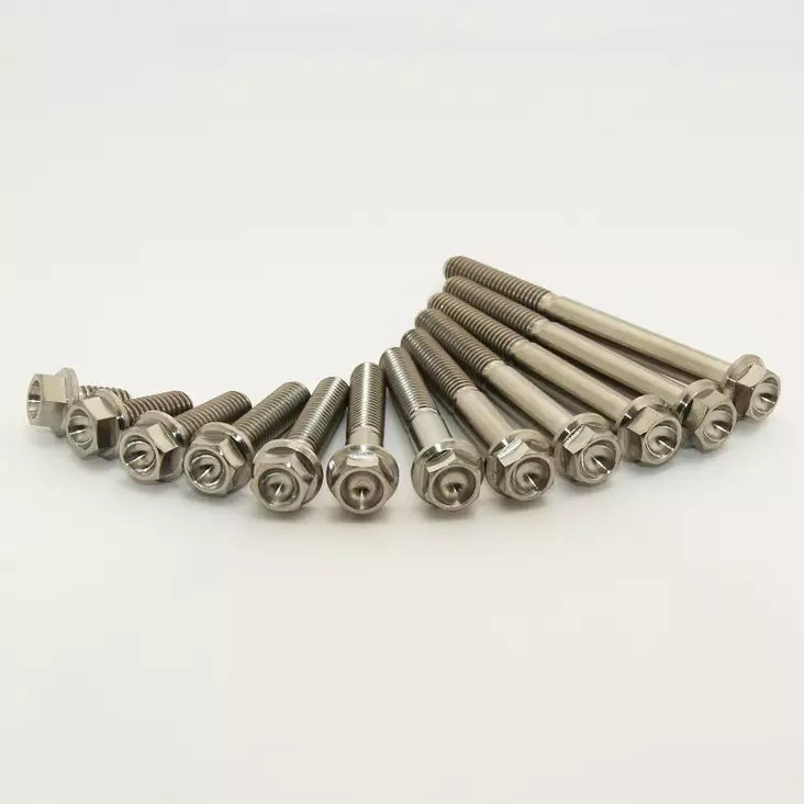 Scar 2 x Titanium hex head flange bolt M - Bultar & Bultserier - D156004 - 1