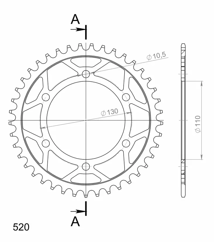 Supersprox Bakdrev Stål 486.42 - Bakdrev - D7104 - 1