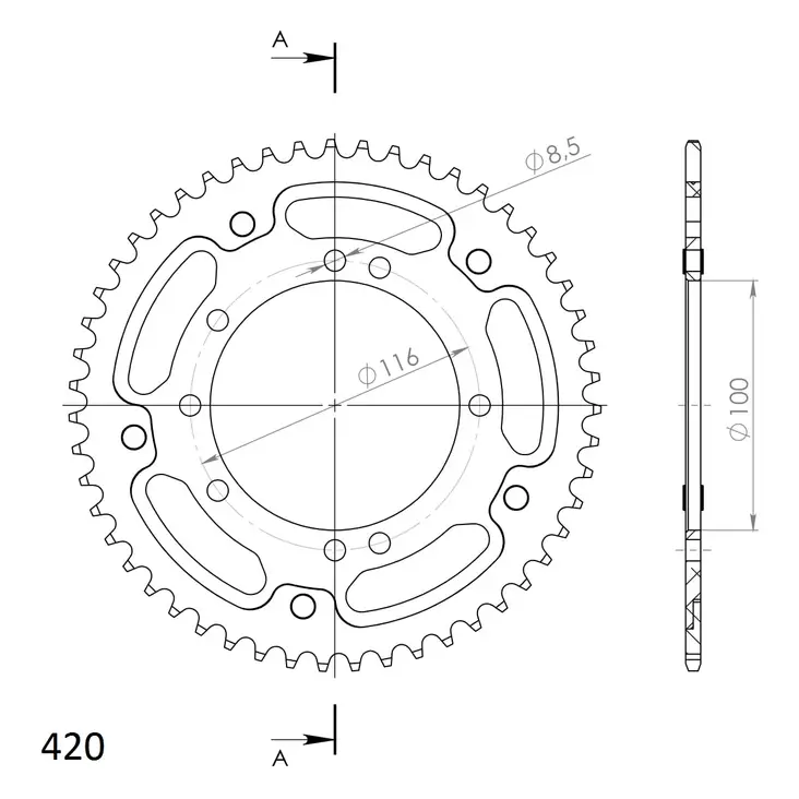 Supersprox Stealth Bakdrev KA KX80/85 Gu - Bakdrev - D88134 - 0