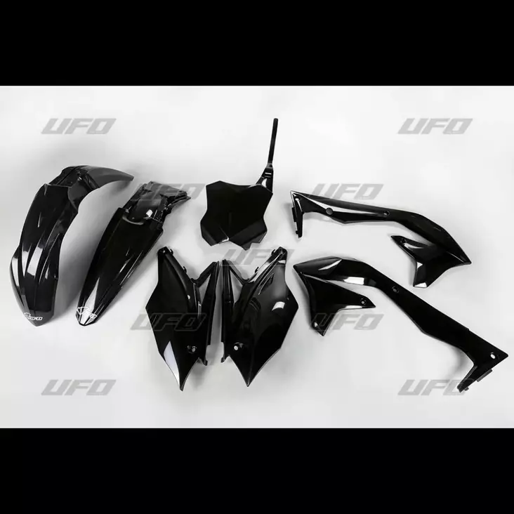 UFO Plastkit 5-delar KXF450 2018- Svart - Plastkit - D128404 - 1