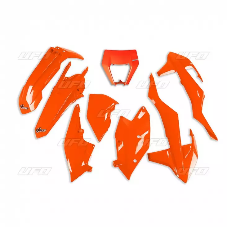 UFO Plastkit 6-delar Fluo Orange KTM EXC - Plastkit - D155524 - 1