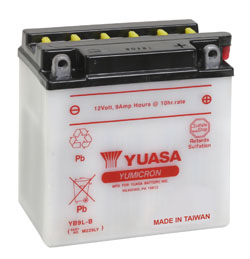 Yuasa Batteri, YB9L-B (dc) Exkl syra (5) - Batterier - D2684 - 1