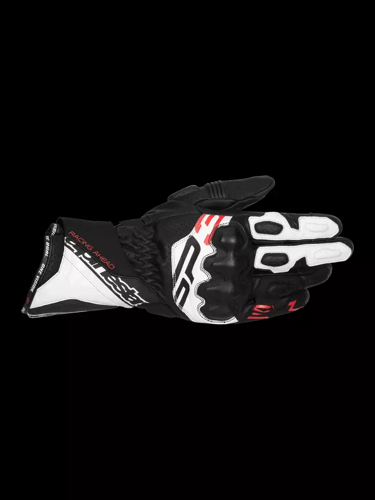 Alpinestars Handskar SP-3 Svart/Vit/Röd - MC Skinnhandskar  - D485784 - 1