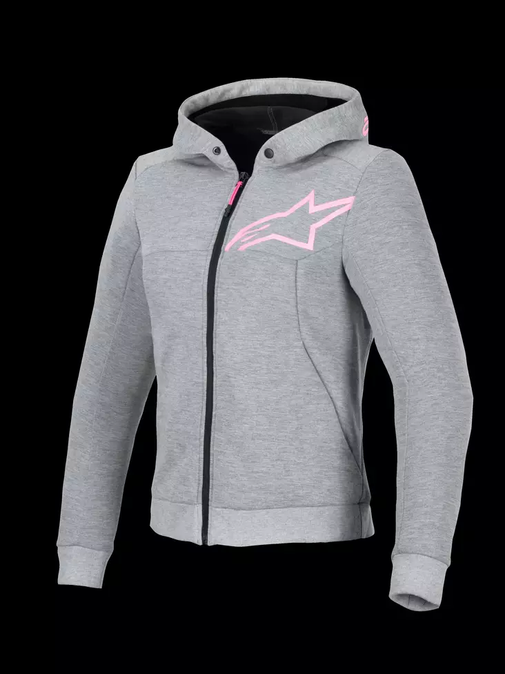 Alpinestars Hoodie Dam Chrome v2 Grå/Ros - Textil jackor & Kevlar Hoodies - D485774 - 1