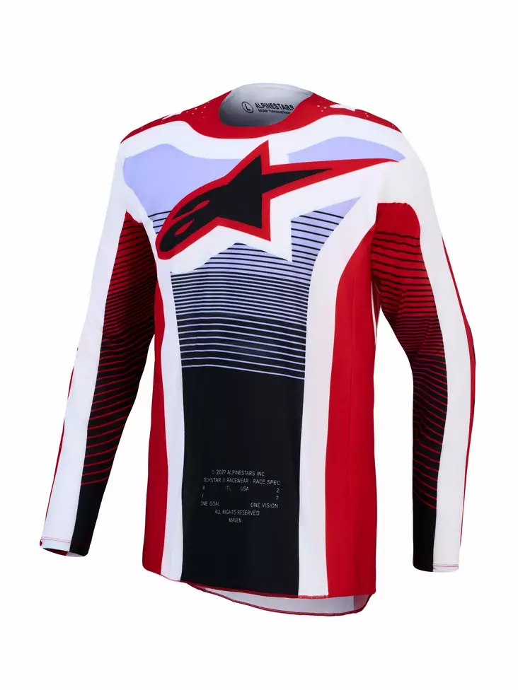 Alpinestars Tröja Techstar Maven Röd/Vit - Crosströjor - D521524 - 1