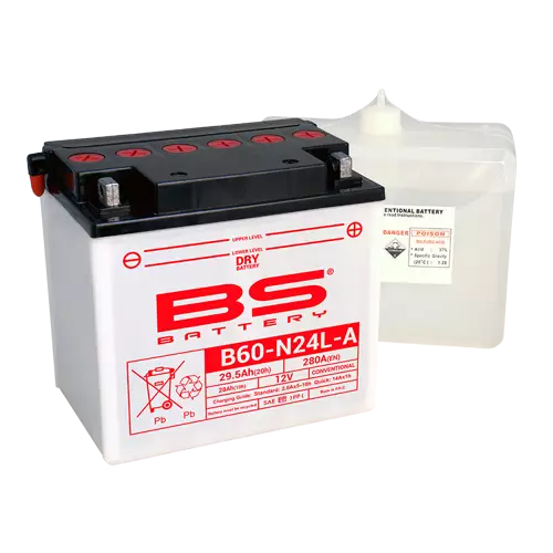 BS Battery B60-N24L-A (cp) Conventional - Batterier - D151384 - 1