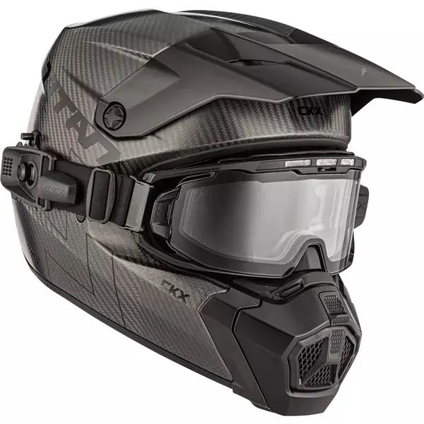 CKX Hjälm Titan AMS Pro Matt Carbon + El - Crosshjälmar - D503494 - 1