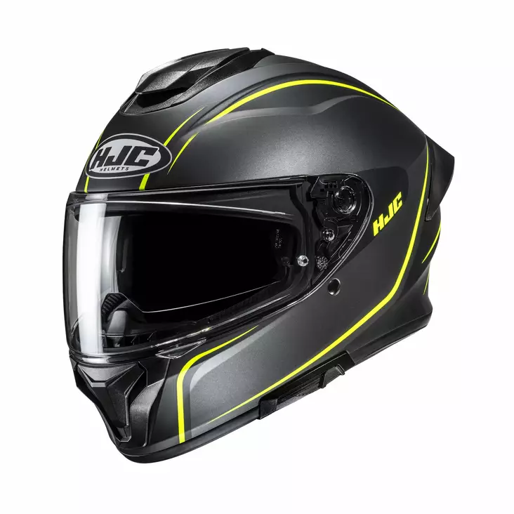 HJC Helmet C71 Quez Svart/Fluo Gul MC3HS - Integralhjälm - D508724 - 1