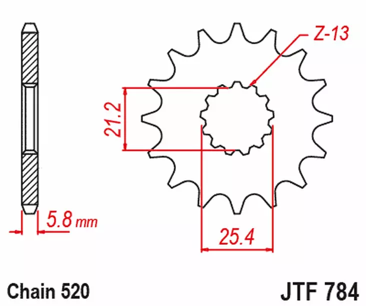 JT Framdrev JTF784.15RB - Framdrev - D504484 - 1