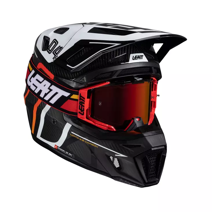 Leatt Helmet Kit Moto 9.5 Carbon/White V - Crosshjälmar - D482934 - 1