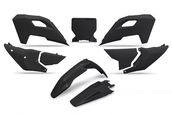 UFO Plastkit 5-delar Svart 001 HVA TC/FC - Plastkit - D440814 - 1