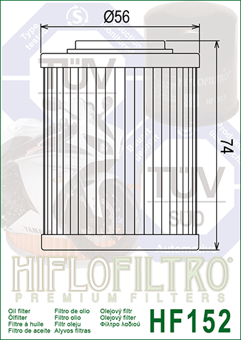HiFlo oljefilter HF152 - Oljefilter - D4355 - 2