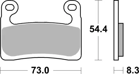 Sbs Bromsklossats Dual Carbon - Bromsbelägg - D168415 - 2
