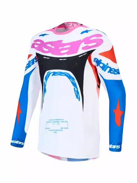 Alpinestars Tröja Supertech Dyna Vit/Blå - Crosströjor - D521515 - 1