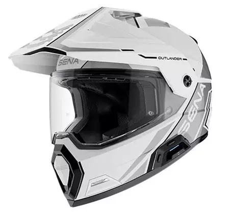 Sena Hjälm Outlander Vit - Integralhjälm - D529175 - 1