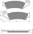 GOLDFREN Bromsbelägg 004 Ceramic carbon - Bromsbelägg - D26405 - 1