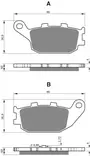 GOLDFREN Bromsbelägg 155 Ceramic Carbon - Bromsbelägg - D26535 - 1