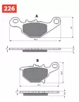 GOLDFREN Bromsbelägg 226 Ceramic Carbon - Bromsbelägg - D19315 - 2
