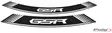 Puig Kit 8 Rim Strips Gsr C/White - Fälgdekaler - D182915 - 1