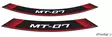 Puig Kit 8 Rim Strips Mt-07 C/Red - Fälgdekaler - D185785 - 1