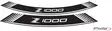 Puig Kit 8 Rim Strips Z1000 C/White - Fälgdekaler - D184715 - 1