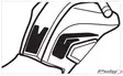 Puig Tank Pad + Side Part Mt-07 Tracer 1 - Tankskydd - D186115 - 1