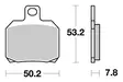 Sbs Bromsklossats Carbon Tech bak - Bromsbelägg - D113885 - 1