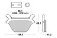 Sbs Bromsklossats Ceramic - Bromsbelägg - D106935 - 2