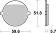 Sbs Bromsklossats Ceramic - Bromsbelägg - D106975 - 2
