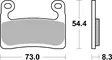 Sbs Bromsklossats Dual Carbon - Bromsbelägg - D168415 - 2
