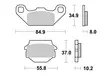 Sbs Bromsklossats Racing Sintered - Bromsbelägg - D113755 - 1