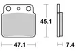Sbs Bromsklossats Racing Sintered - Bromsbelägg - D113805 - 1