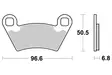 Sbs Bromsklossats Racing Sintered - Bromsbelägg - D113945 - 1