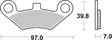 Sbs Bromsklossats Racing Sintered - Bromsbelägg - D114035 - 1