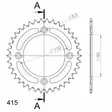 Supersprox Alu Bakdrev KTM SX50 14- Oran - Bakdrev - D151535 - 2