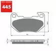 GOLDFREN Bromsbelägg 445 Ceramic Carbon - Bromsbelägg - D510815 - 1