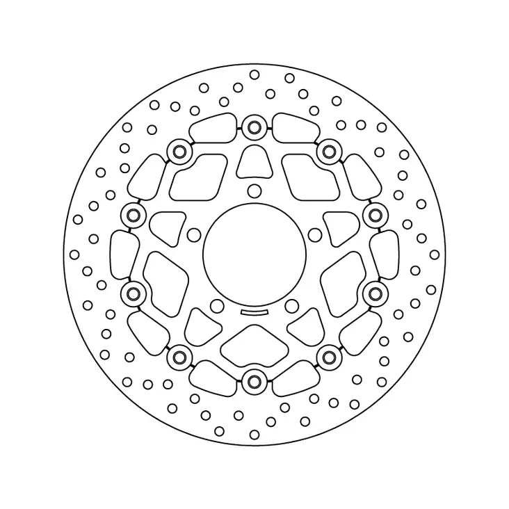 Brembo Serie Oro Bromsskiva floating - Bromsskivor - D6325 - 1