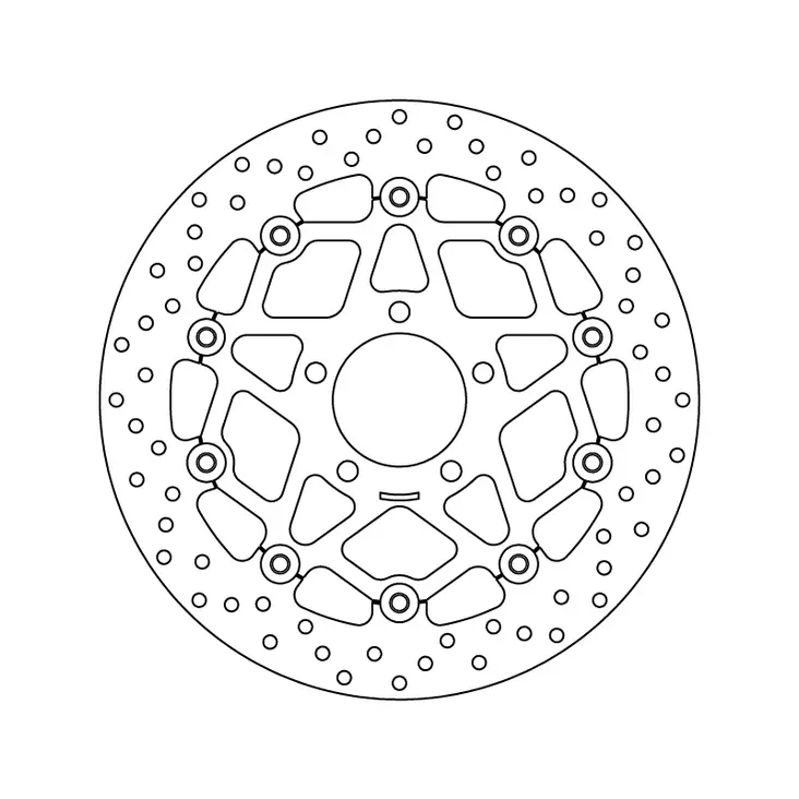 Brembo Serie Oro Bromsskiva floating - Bromsskivor - D6335 - 1