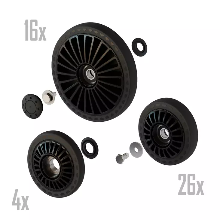 Camso S-Kit - Complete Camso X4S wheels - Reservdelar till bandsatser - D475775 - 1