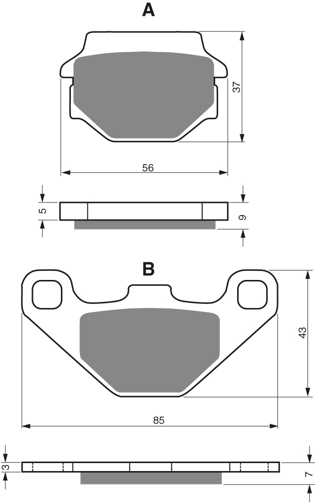 GOLDFREN Bromsbelägg 084 Ceramic Carbon - Bromsbelägg - D19285 - 1