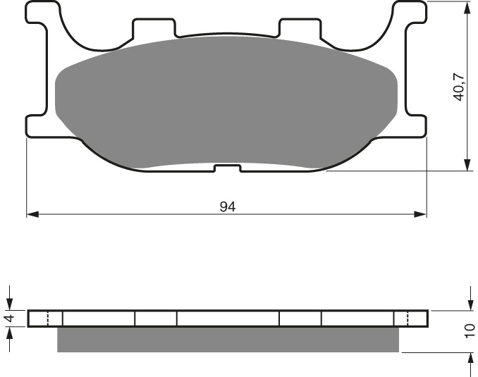 GOLDFREN Bromsbelägg 099 Ceramic carbon - Bromsbelägg - D26495 - 1