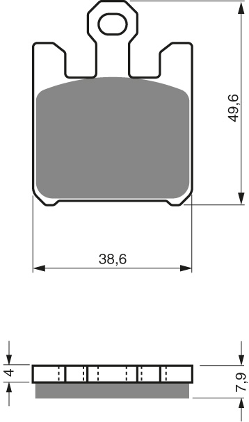 GOLDFREN Bromsbelägg 200 Ceramic carbon - Bromsbelägg - D26555 - 1