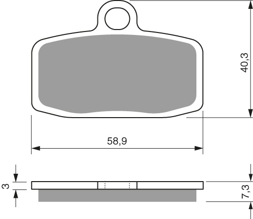 GOLDFREN Bromsbelägg 307 Ceramic Carbon - Bromsbelägg - D19325 - 1